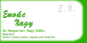 emoke nagy business card